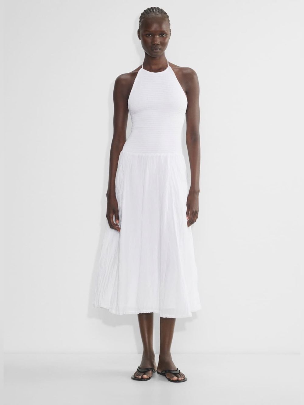 ARITZIA Little Moon Highsmith Midi Dress White Size XS